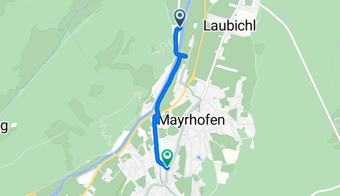 Burgstall 382, Schwendau to Hauptstraße 474, Mayrhofen