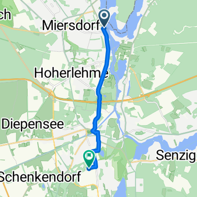 Fontaneallee 5, Zeuthen nach Im Gewerbepark 18, Königs Wusterhausen