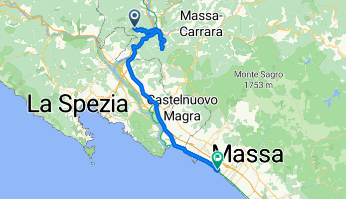 Via Lagneda, Metti nach Via Lungomare di Ponente 22, Massa