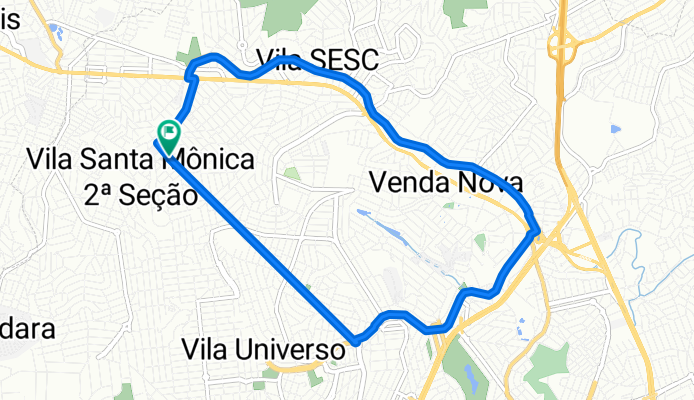 De Rua Araçatuba, 240, Belo Horizonte a Rua Araçatuba, 240, Belo Horizonte