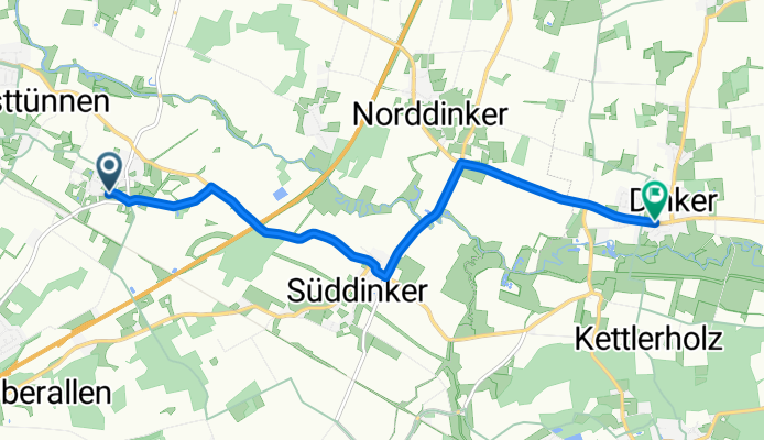 Brinkstraße 4–6, Hamm nach Hellweg 28, Welver