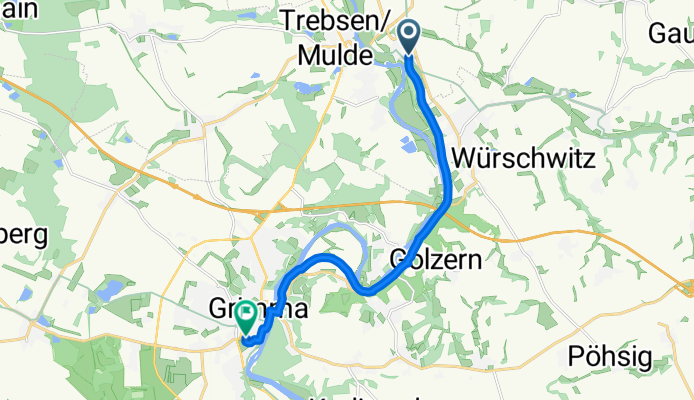 Friedrich-Engels-Straße 15A, Trebsen/Mulde nach Weberstraße 4, Grimma