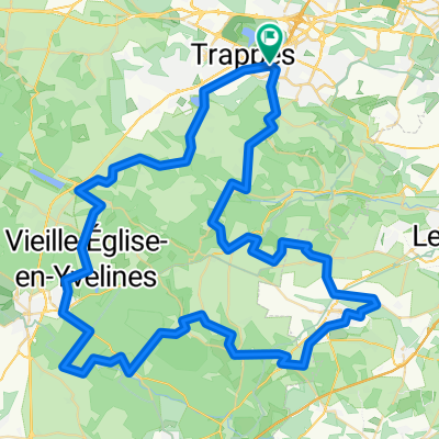 De Route de Trappes 4, Montigny-le-Bretonneux à Route de Trappes 4, Montigny-le-Bretonneux
