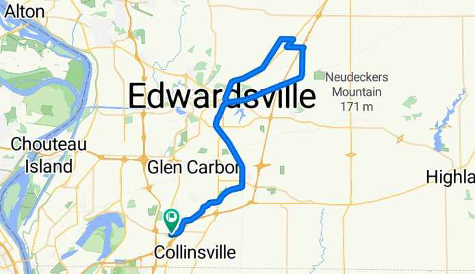 104 United Dr, Collinsville to 104 United Dr, Collinsville