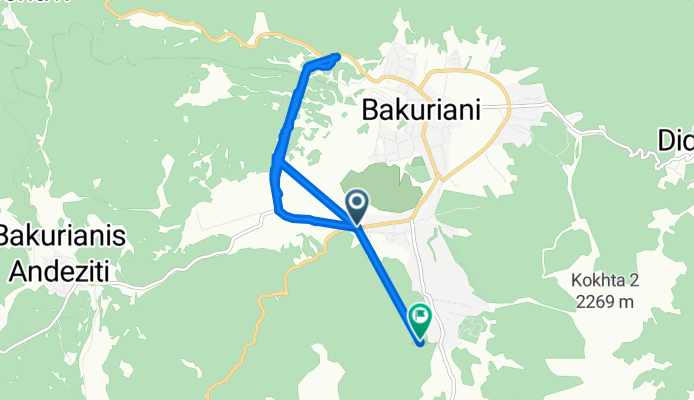 Borjomi-Bakuriani-Akhalkalaki 88, ბაკურიანი to დ. აღმაშენებლის ქუჩა, ბაკურიანი