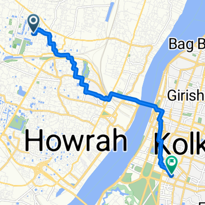 61/41/1, Howrah to Chandni Chowk Street 32, Kolkata