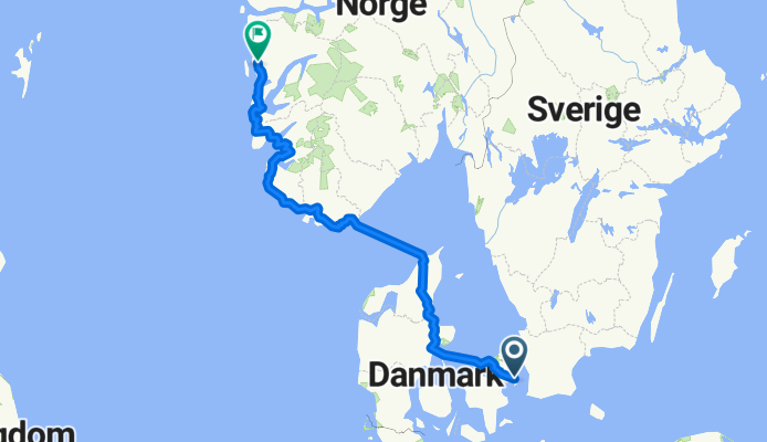 Copenhagen to Bergen