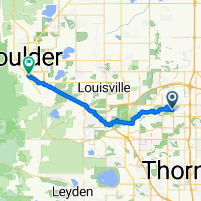 2468 McKay Landing Pkwy, Broomfield to 245 30th St, Boulder