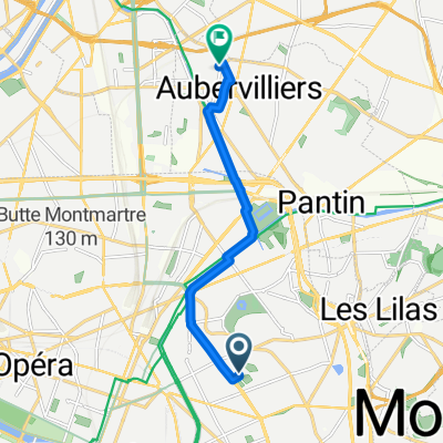 De 1 Rue Francis Picabia, Paris à 1bis Rue du Chemin Vert, Aubervilliers