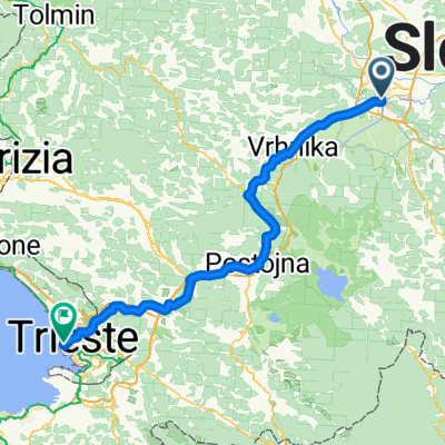 Ljubljana-Vrhnika-Sezana-Trieste-100km1000hm