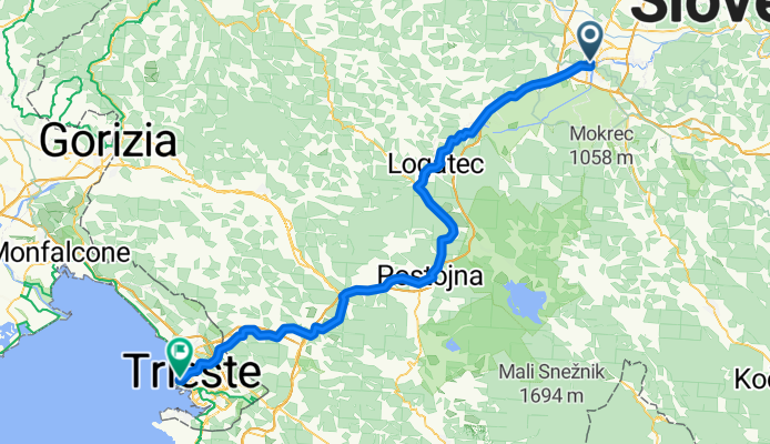 Ljubljana-Vrhnika-Sezana-Trieste-100km1000hm