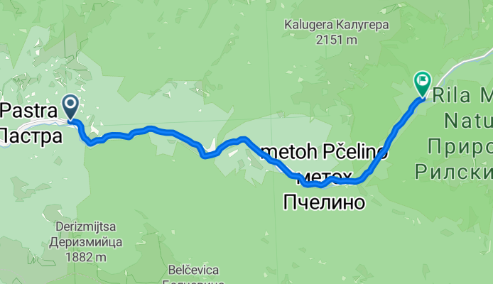 Route from 107, Pastra
