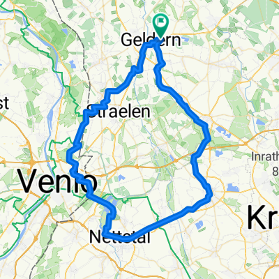 Geldern, Venloer Heide, Naturschutzhof, Kempen und zurück