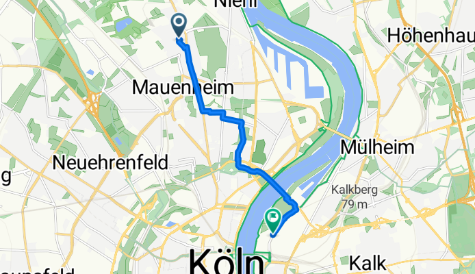 Floriansgasse 6, Köln nach Auenweg 17, Köln