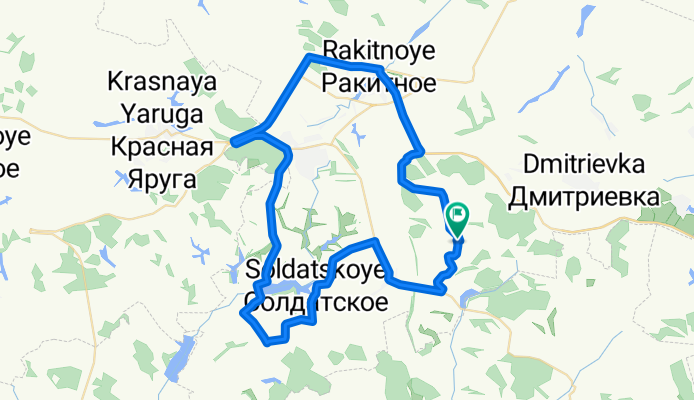 От улица Обуховка, 5, Введено-Готнянское до улица Обуховка, 3А, Введено-Готнянское