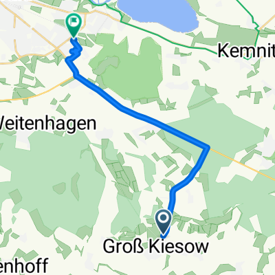 Bahnhofstraße 21, Groß Kiesow nach Am Elisenpark 30, Greifswald