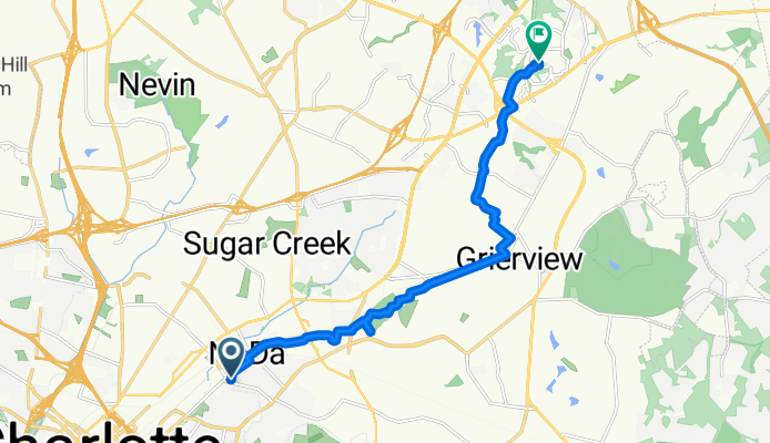 2600–2698 Yadkin Ave, Charlotte to 8911 University Rd, Charlotte