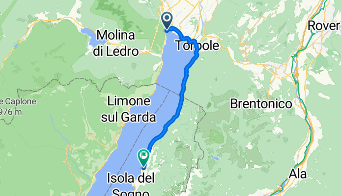 Lungolago Marinai d'Italia 11, Riva del Garda nach Via Gardesana Centro 68, Malcesine