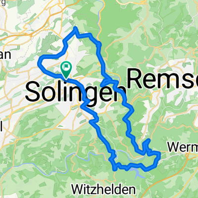 Solingen - Kohlfurth - Müngsten - Schloss Burg - Sengbachtalsperre - Glüder