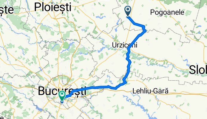 DJ102H 308, Pitulicea to Strada Uioara 4, București