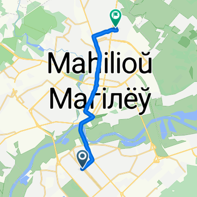 От бульвар Непокорённых, Могилёв до улица Кирова 57, Могилёв