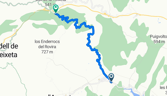 Puerto de la Teixeta (Tarragona)  7 km.