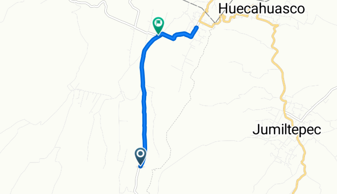 De Calle Emiliano Zapata, Yecapixtla a Carretera Achichipico - Texcala, Yecapixtla