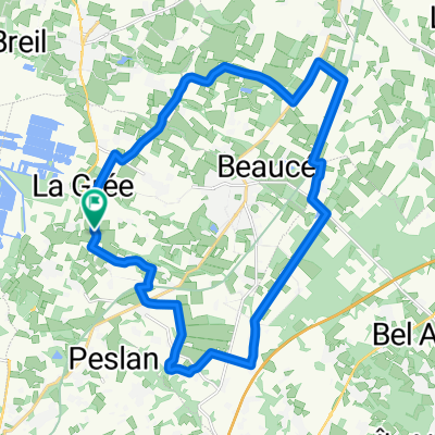 Rouler à vélo le long de routes calmes