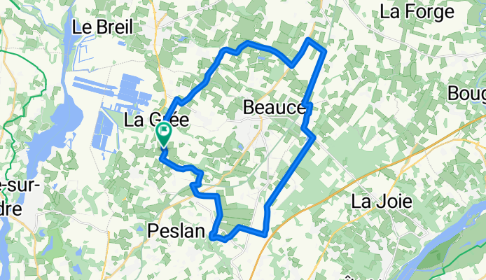 Rouler à vélo le long de routes calmes