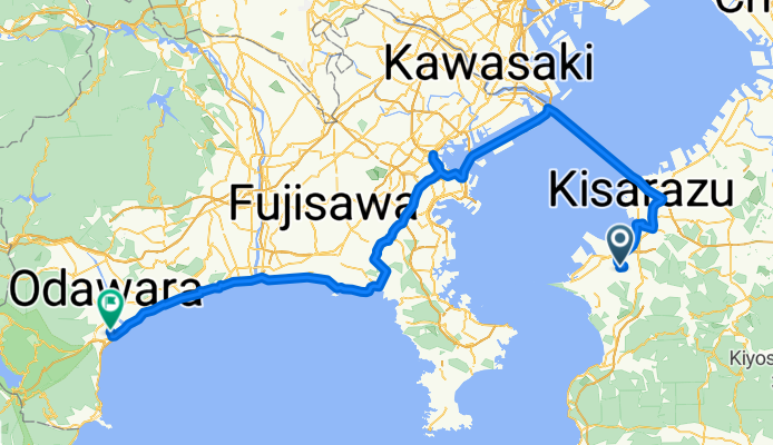  Kimitsu to Odawara via Yokohama