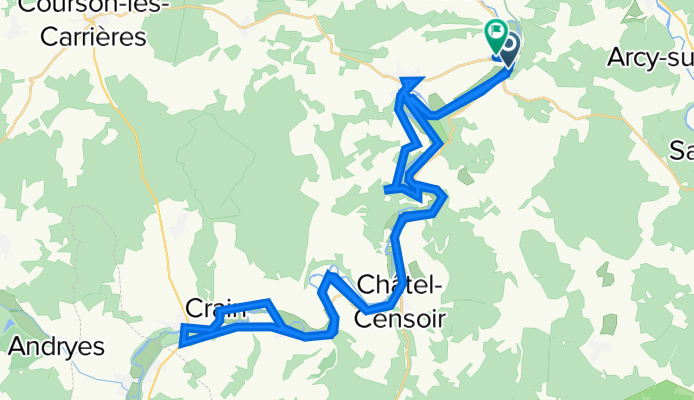 Mailly la Ville - Canal Du Nivernais vv 53km