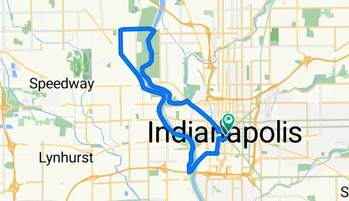 21–79 Monument Cir, Indianapolis to 120 N Pennsylvania St, Indianapolis