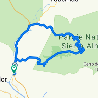 Rioja-Puntal (por ctjo. Los Gongora)-Rioja (por cortafuegos)