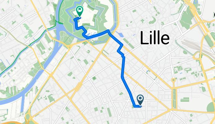 Itinéraire à partir de 55–79 Rue de Lens, Lille