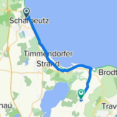 Alte Bergstraße 8, Scharbeutz nach Fuchsbergstraße 1, Ratekau