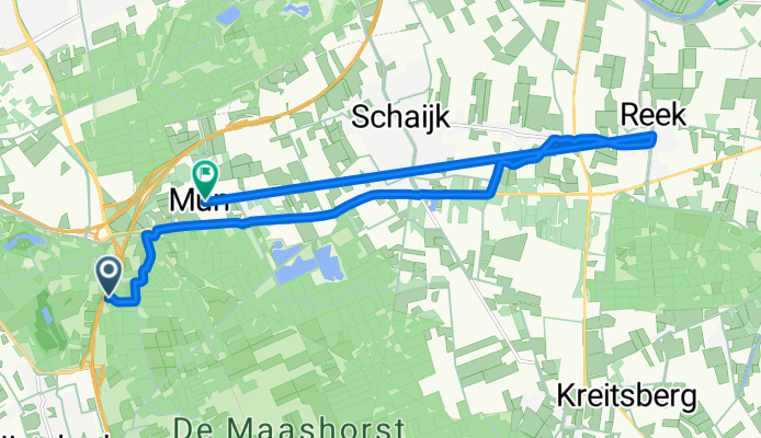 A50, Nistelrode naar Munstraat 1–3, Schaijk