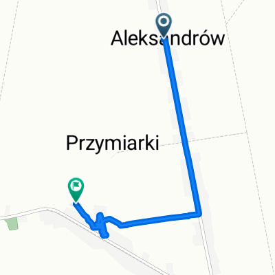 Route from Aleksandrów 69, Aleksandrów