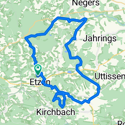 Etzen - Hochberg - Teufelskirche - Schloß Rosenau - Etzen