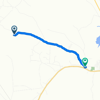 Rota para Estrada para Lagoa das Esperas, Ribeirópolis