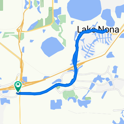 14105 Lake Nona Blvd, Orlando to 14105 Lake Nona Blvd, Orlando
