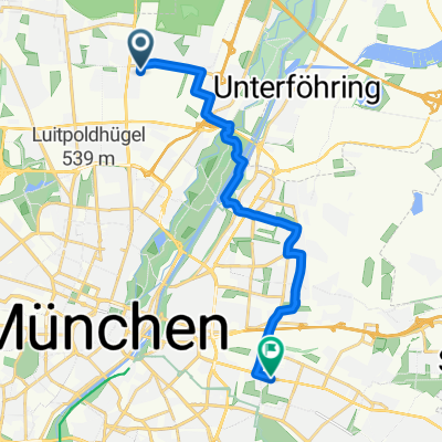 Paracelsusstraße 12A, München nach Kreillerstraße 40, München