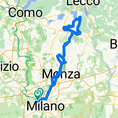 Milano-Monza-Monticello B.Perego-Dolzago-Colle B.-Perego-Triuggio-Milano 