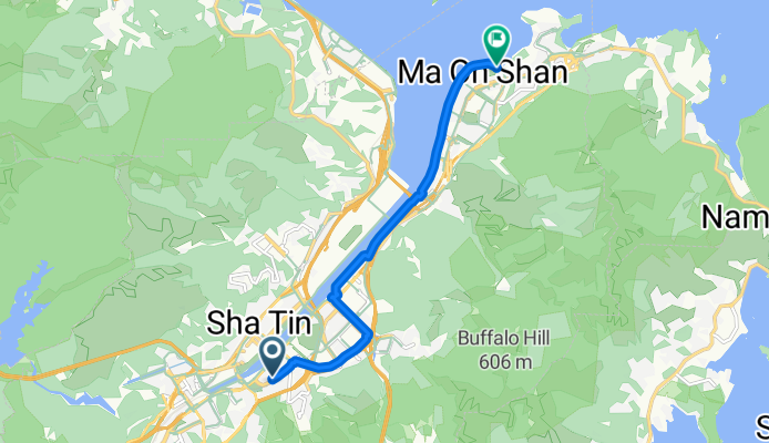 17 Jat Min Chuen Street, Sha Tin to 8 On Chun Street, Ma On Shan