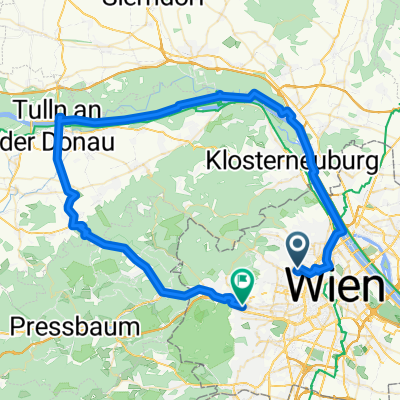 Hernals - Donauinsel - Tulln - Riederberg - Purkersdorf - Hütteldorf