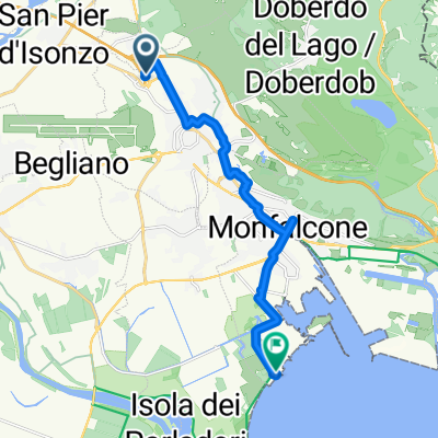 Via Pietro Micca 10, Ronchi dei Legionari to Via delle Giarrette 109, Marina Julia