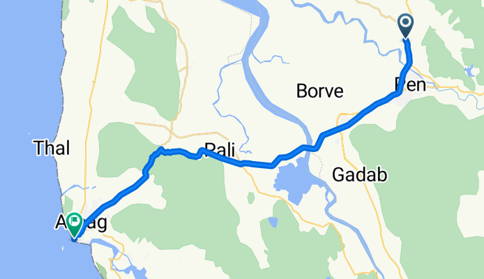 Route from NH 66, Raigad