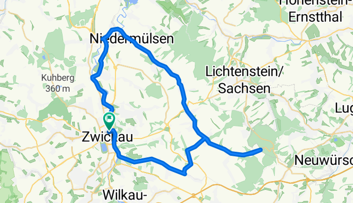 Radlersonntag Mülsengrund von Zwickau aus