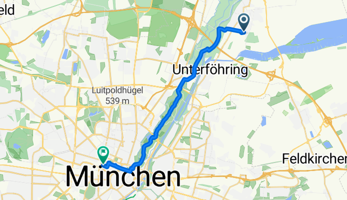 Rebhuhnstraße 2, Ismaning nach Karlstraße 47, München