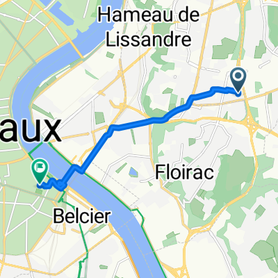 De 2 Rue André Gide, Cenon à 1 Rue Jacques Ellul, Bordeaux