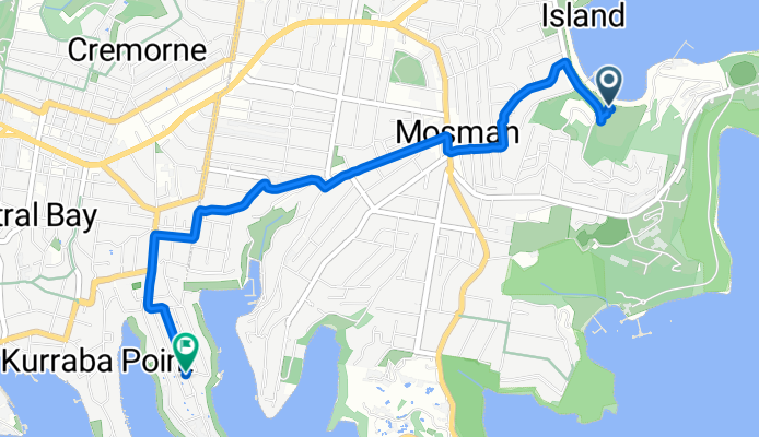 От 2B The Esplanade, Мосман до 42 Cremorne Road, Cremorne Point